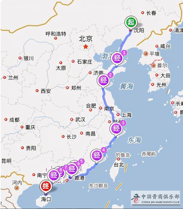 广东沿海高速路线图图片