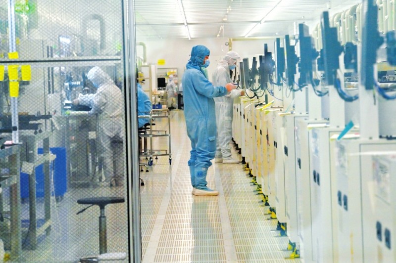 忻州半导体及新材料产业园生产有序进行